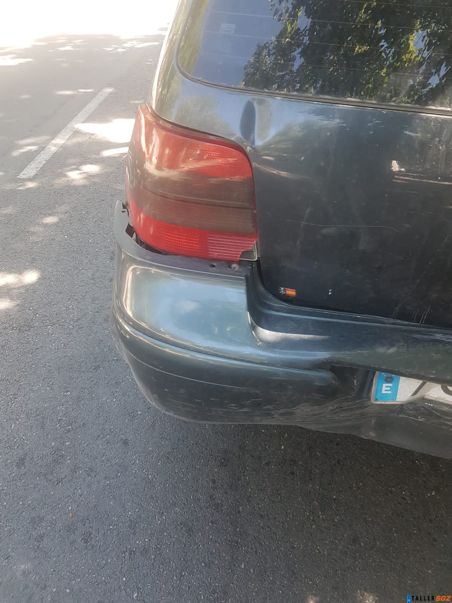 Golpe paragolpe trasero